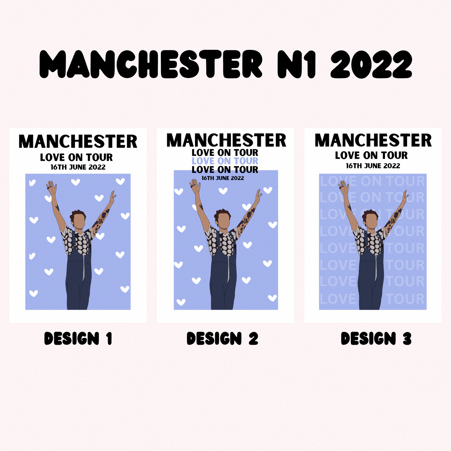Harry Styles Manchester Night 1 Poster | Love on Tour Poster | HSLOT 22 Manchester N1 Poster | Harry Styles Poster