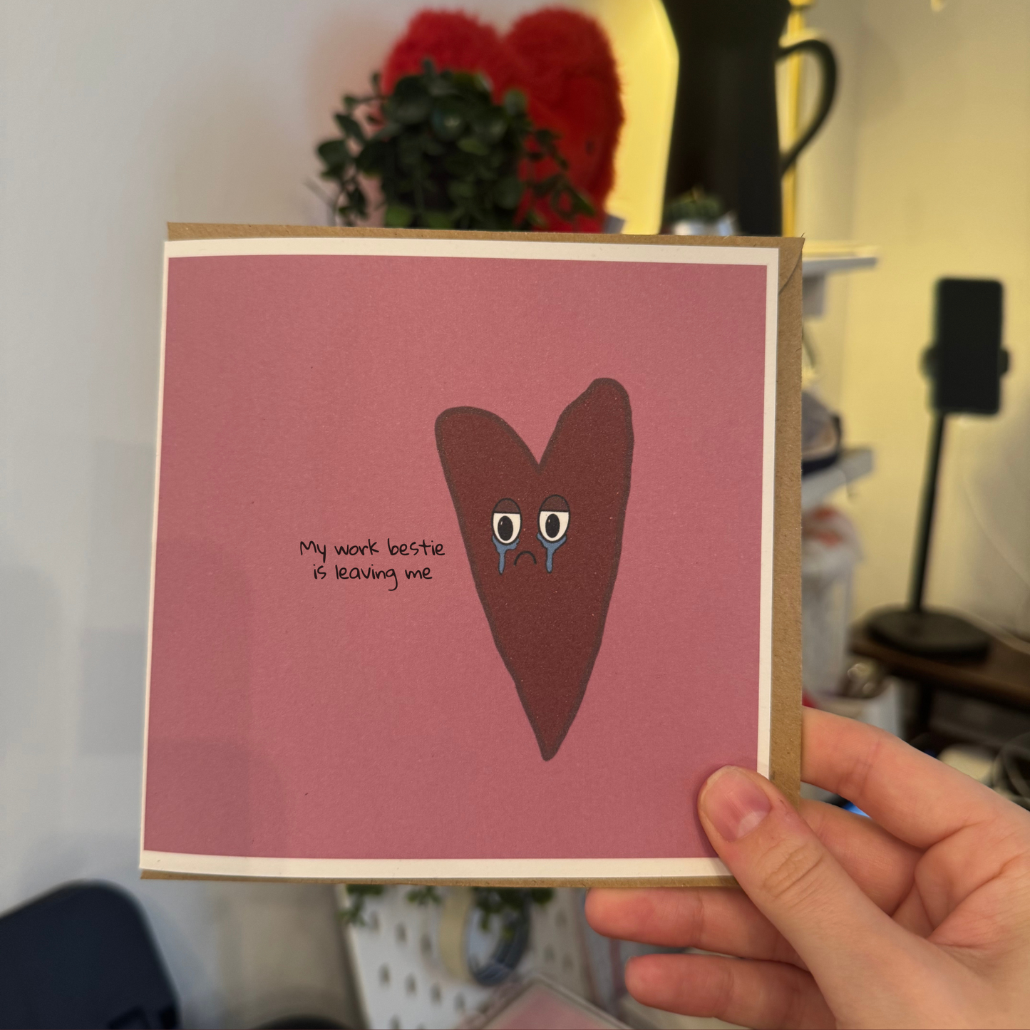 Sad Heart - Greeting Card