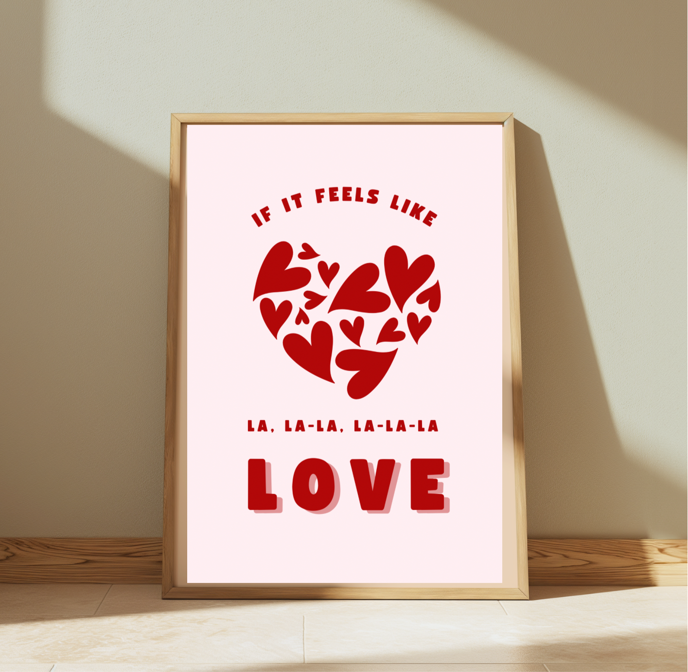Niall Horan Must Be Love Lyric Print | Wall Print | Music Lyrics