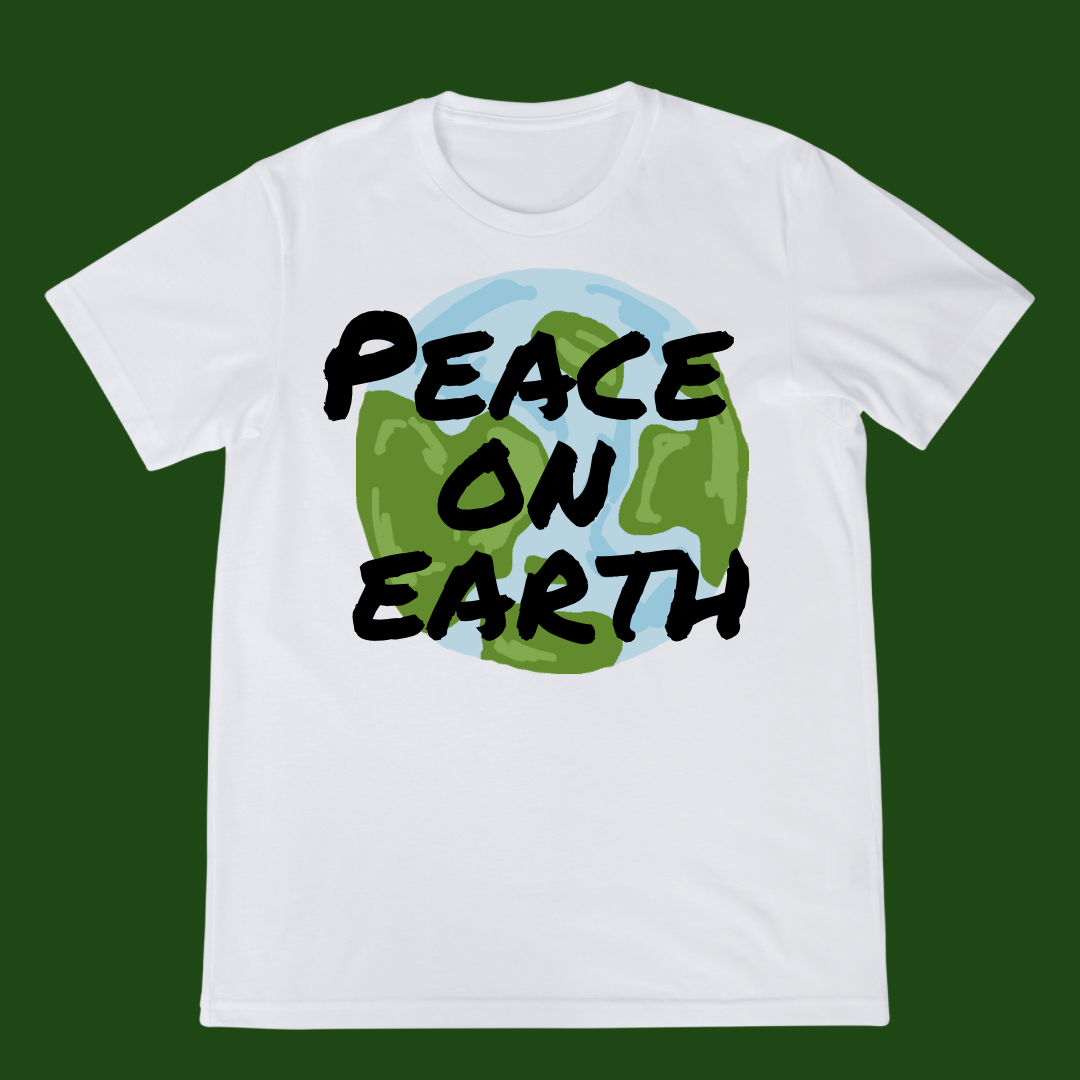 PEACE ON EARTH GRAPHIC TEE