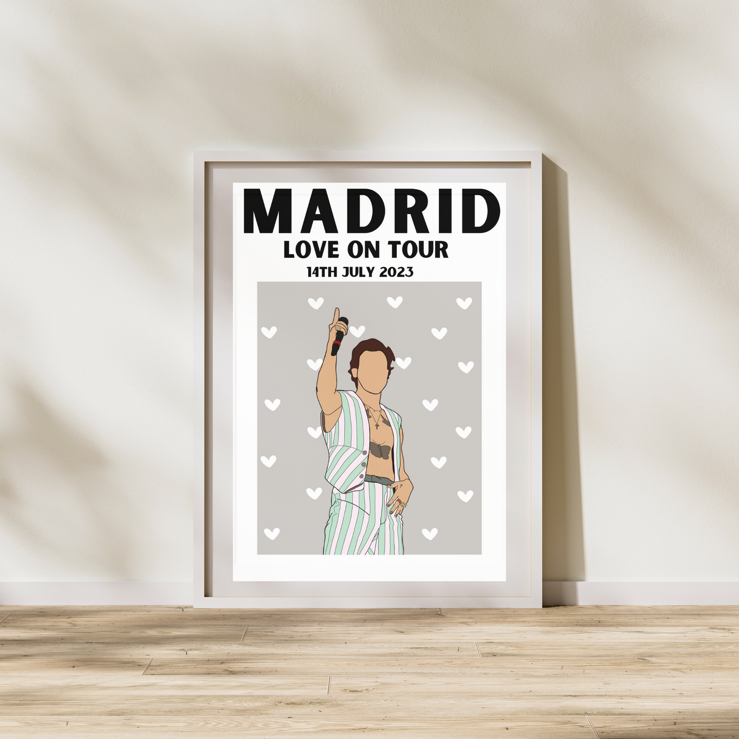Harry Styles Madrid Poster | Love on Tour Poster | HSLOT 23 Madrid Poster | Harry Styles Posters