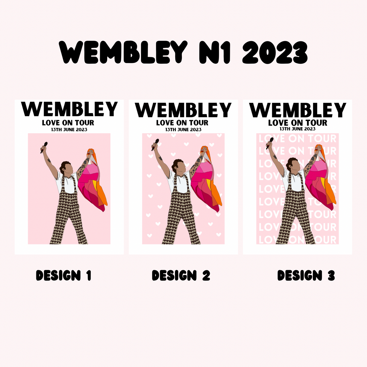 Harry Styles Wembley Night 1 Poster | Love on Tour Poster | HSLOT 23 Wembley N1 Poster | Harry Styles Poster