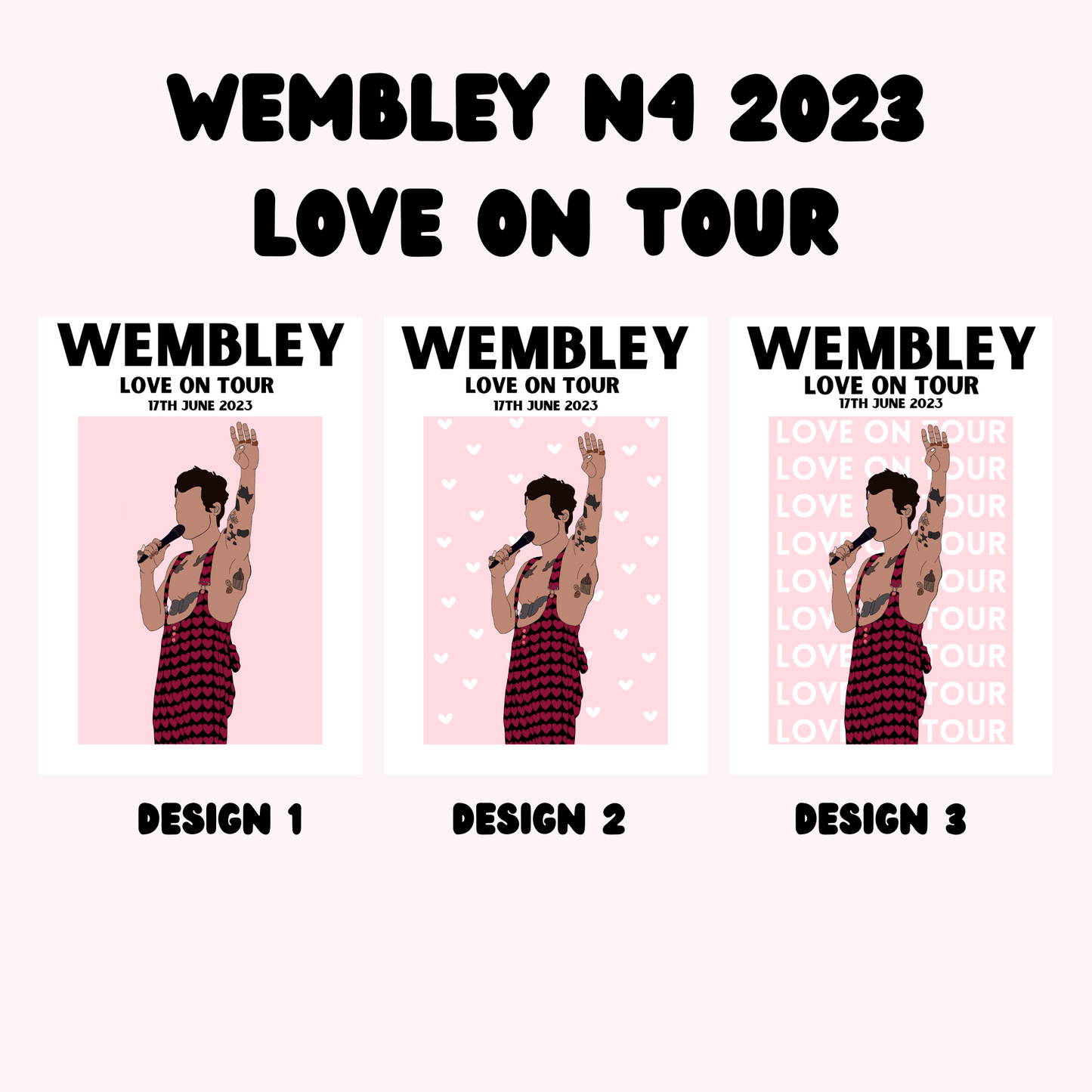 Harry Styles Wembley Night 4 Poster | Love on Tour Poster | HSLOT 23 Wembley N4 Poster | Harry Styles Poster