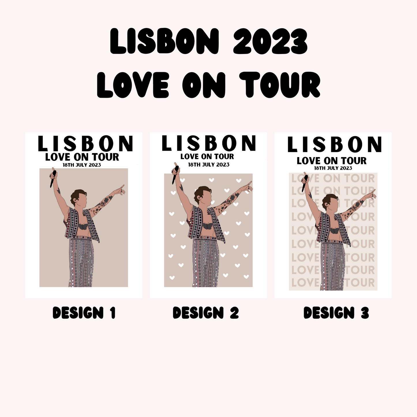 Harry Styles Lisbon Poster | Love on Tour Poster | HSLOT 23 Lisbon Poster | Harry Styles Posters
