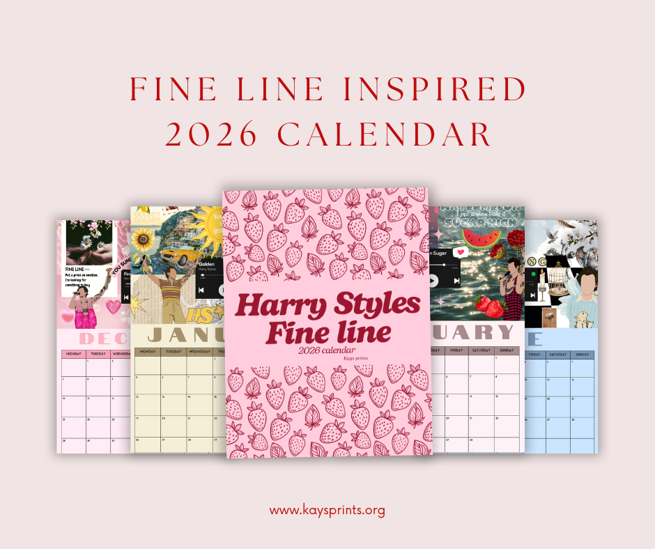HS inspired 2026 Calendar - Fine Line Edition