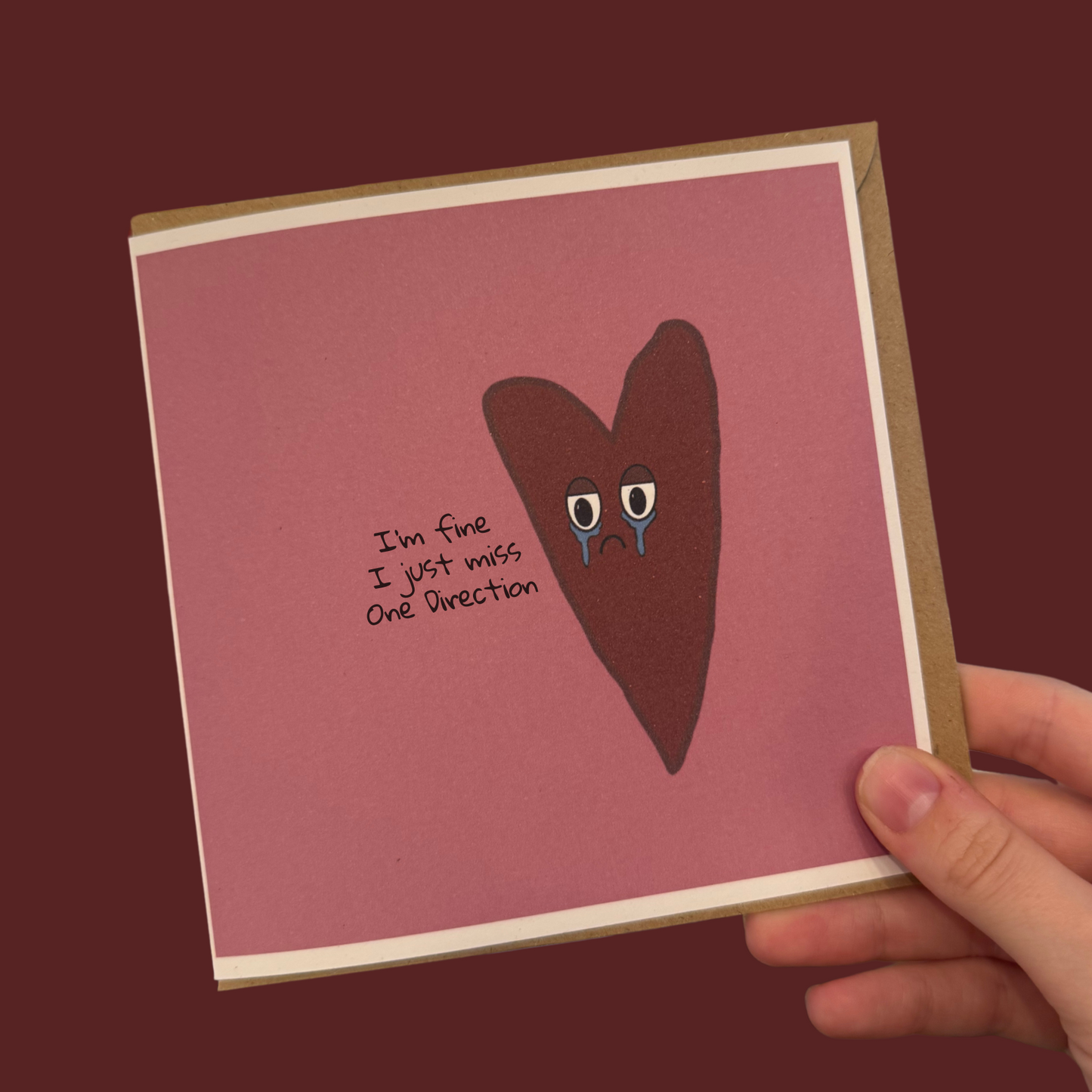 Sad Heart - Greeting Card