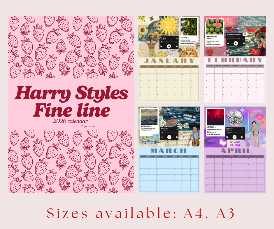 HS inspired 2026 Calendar - Fine Line Edition