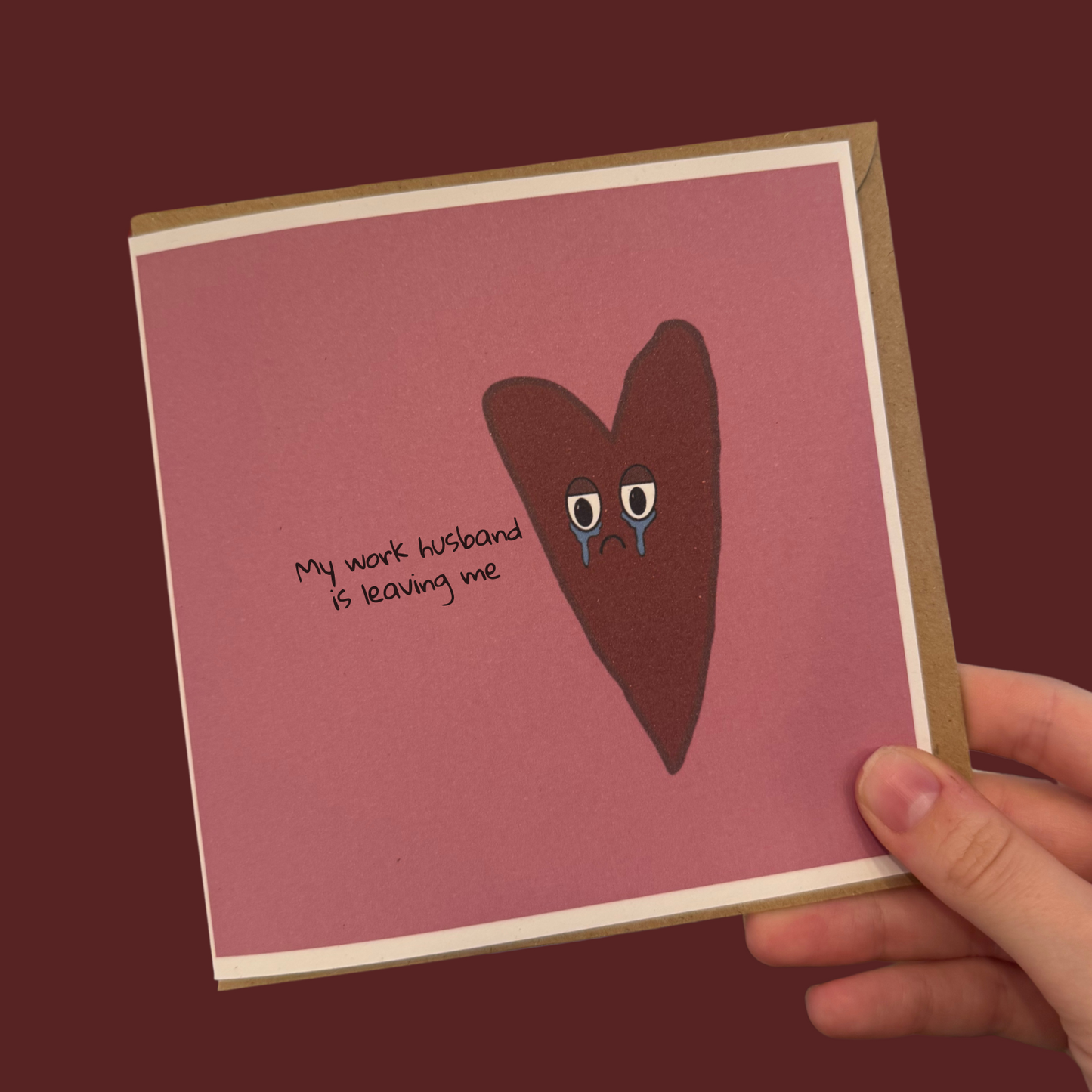Sad Heart - Greeting Card