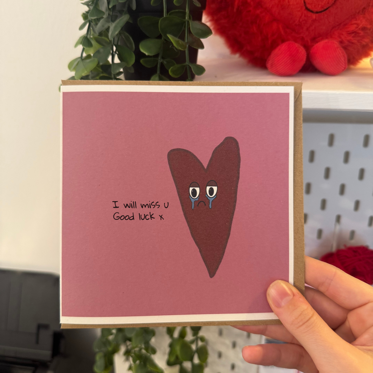 Sad Heart - Greeting Card