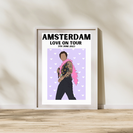 Harry Styles Amsterdam Night 2 Poster | Love on Tour Poster | HSLOT 23 Amsterdam N2 Poster | Harry Styles Posters