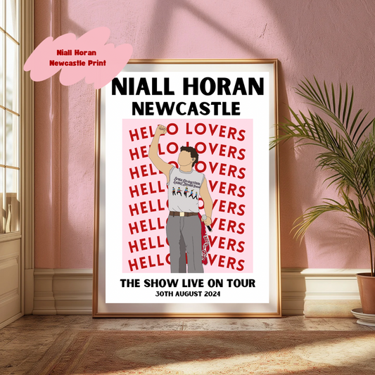 Niall Horan Newcastle Poster | The show live on tour poster | TSLOT 24