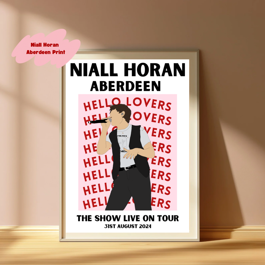 Niall Horan Aberdeen Poster | The show live on tour poster | TSLOT 24