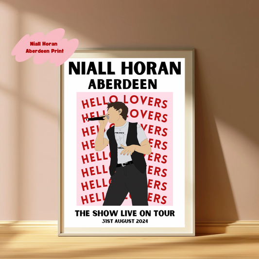 Niall Horan Aberdeen Poster | The show live on tour poster | TSLOT 24