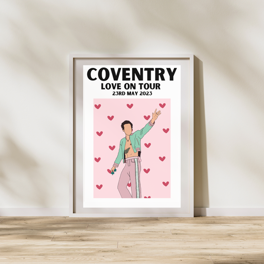 Harry Styles Coventry Night 2 Poster | Love on Tour Poster | HSLOT 23 Coventry N2 Poster | Harry Styles Poster