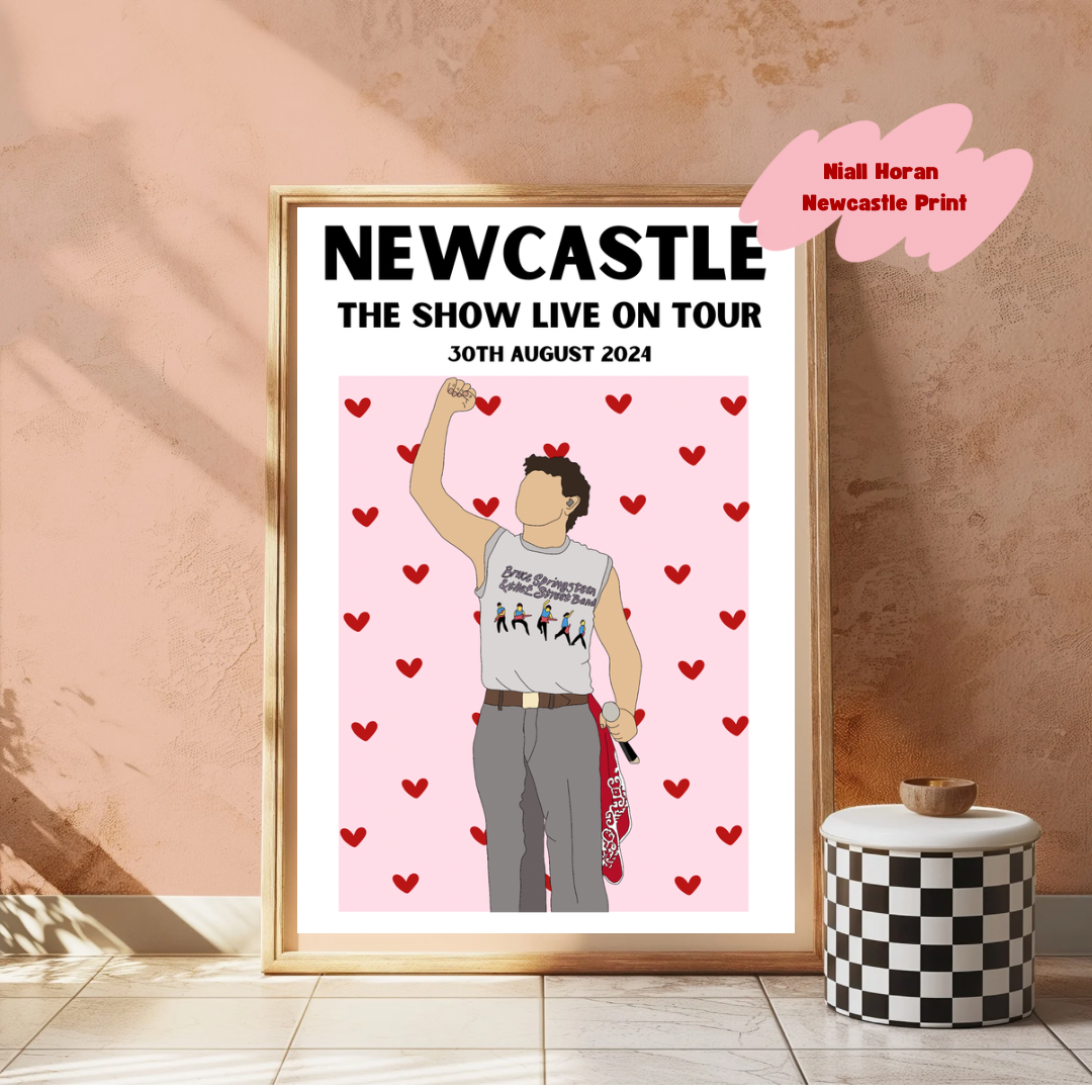Niall Horan Newcastle Poster | The show live on tour poster | TSLOT 24