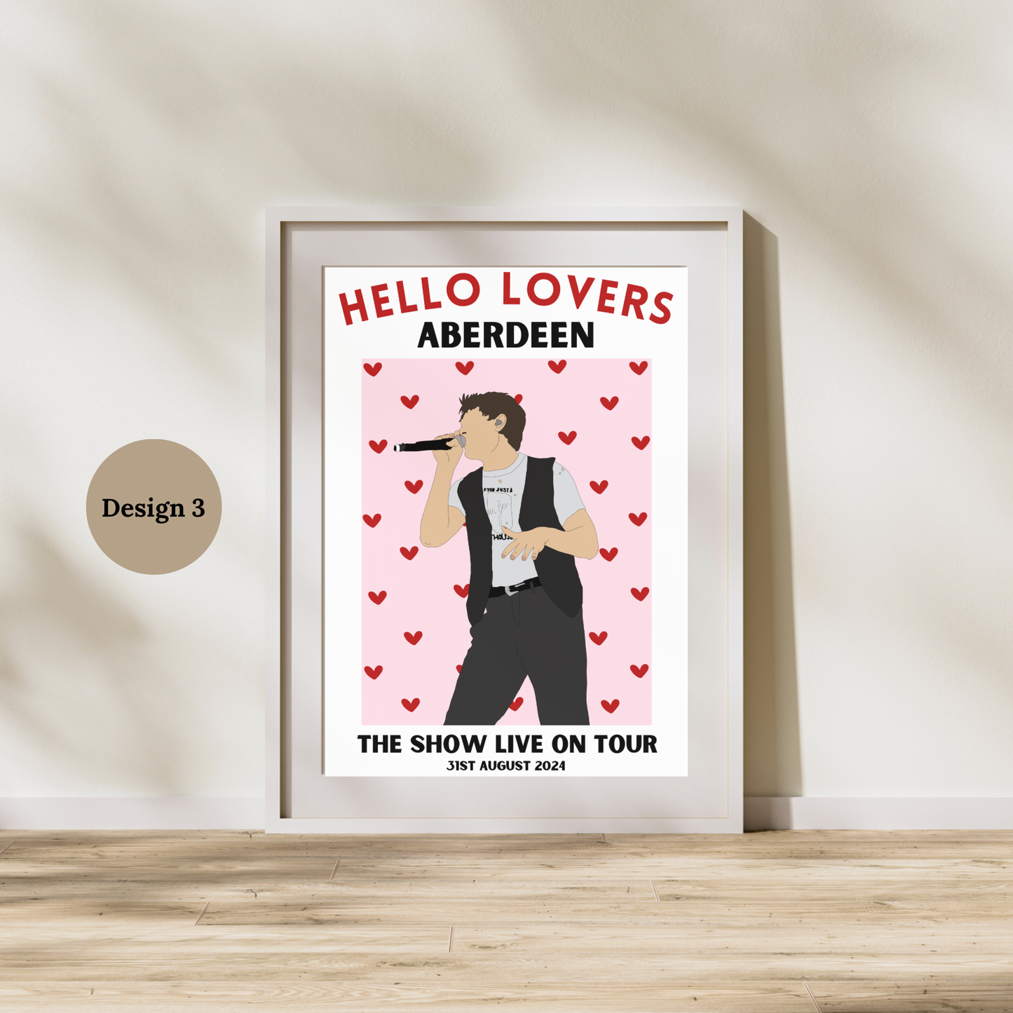 Niall Horan Aberdeen Poster | The show live on tour poster | TSLOT 24