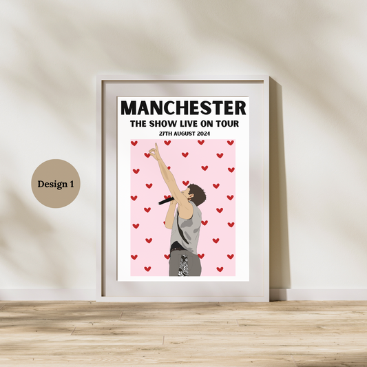 Niall Horan Manchester Poster | The show live on tour poster | TSLOT 24