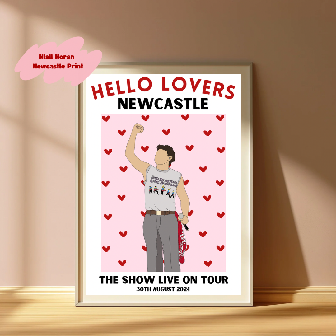 Niall Horan Newcastle Poster | The show live on tour poster | TSLOT 24