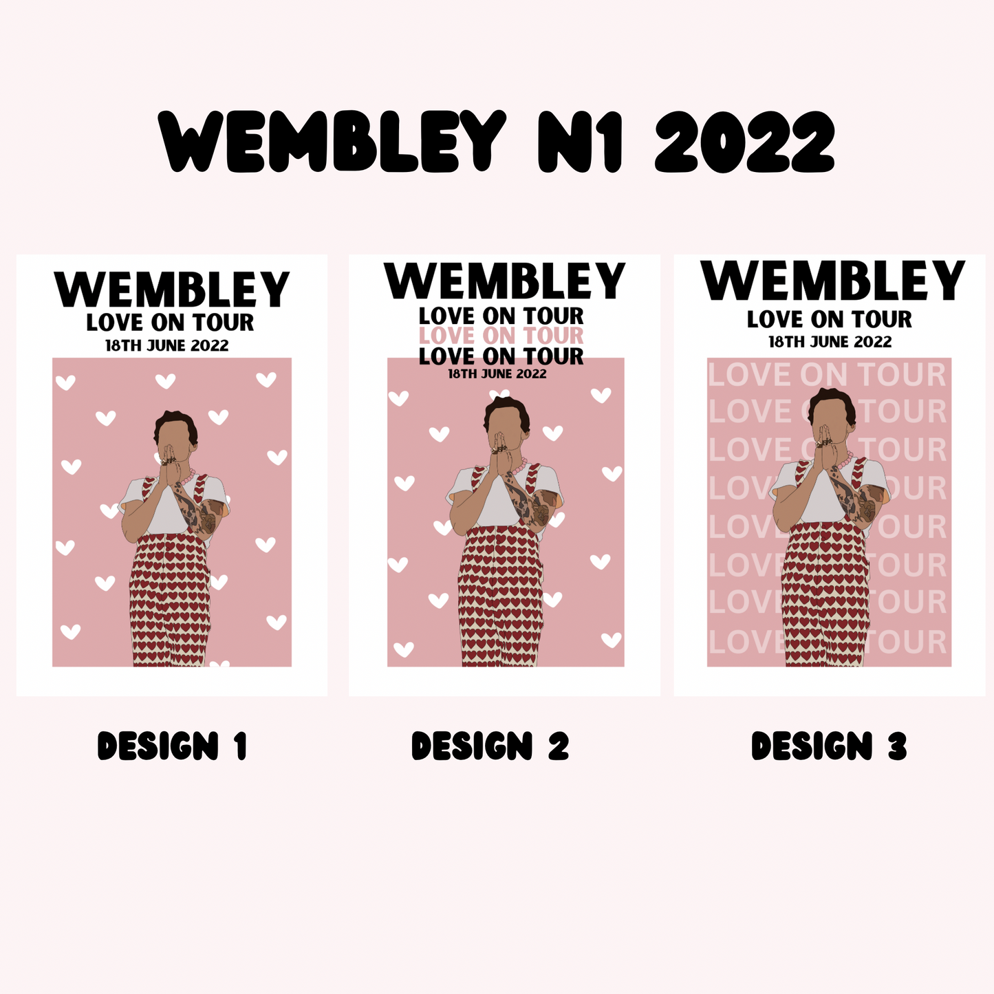 Harry Styles Wembley Night 1 Poster | Love on Tour Poster | HSLOT 22 Wembley N1 Poster | Harry Styles Poster