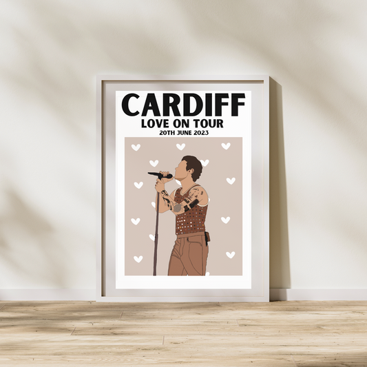 Harry Styles Cardiff Night 1 Poster | Love on Tour Poster | HSLOT 23 Cardiff N1 Poster | Harry Styles Posters
