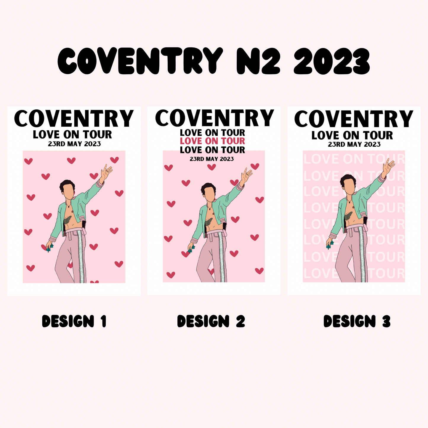 Harry Styles Coventry Night 2 Poster | Love on Tour Poster | HSLOT 23 Coventry N2 Poster | Harry Styles Poster