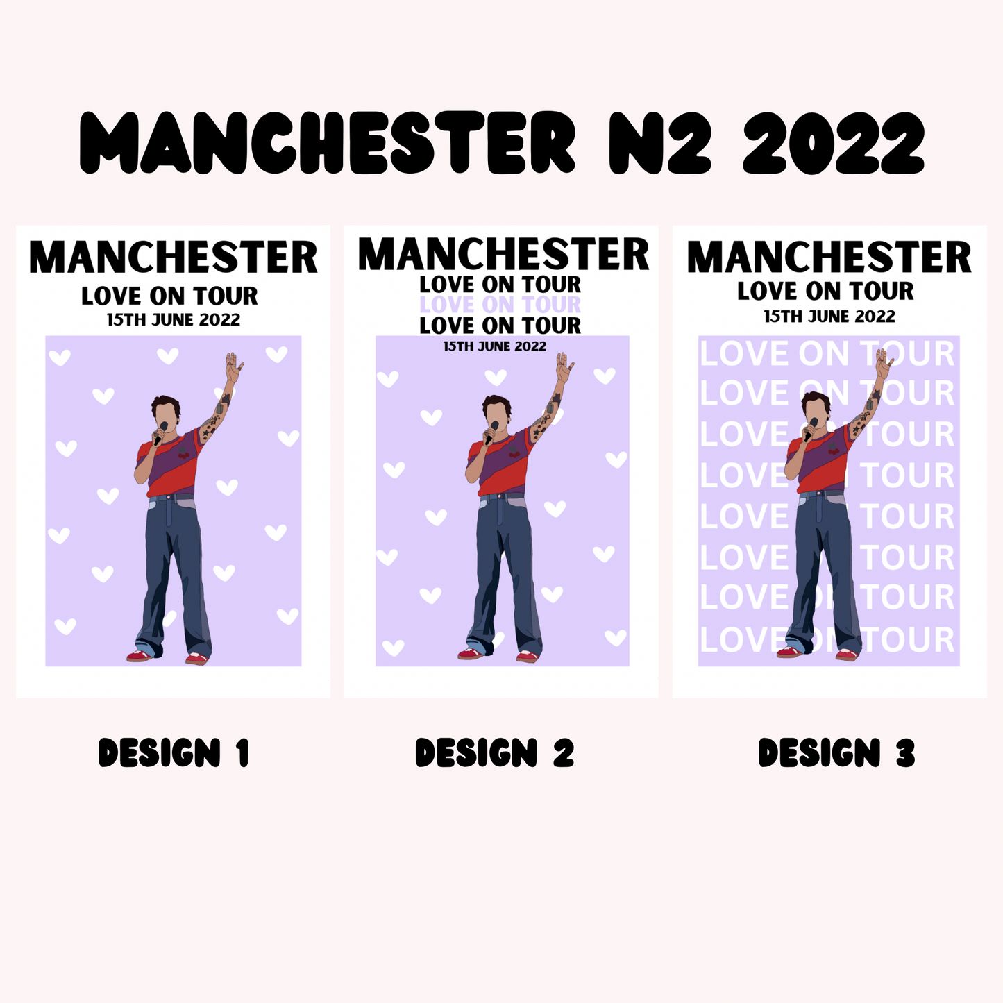 Harry Styles Manchester Night 2 Poster | Love on Tour Poster | HSLOT 22 Manchester N2 Poster | Harry Styles Poster