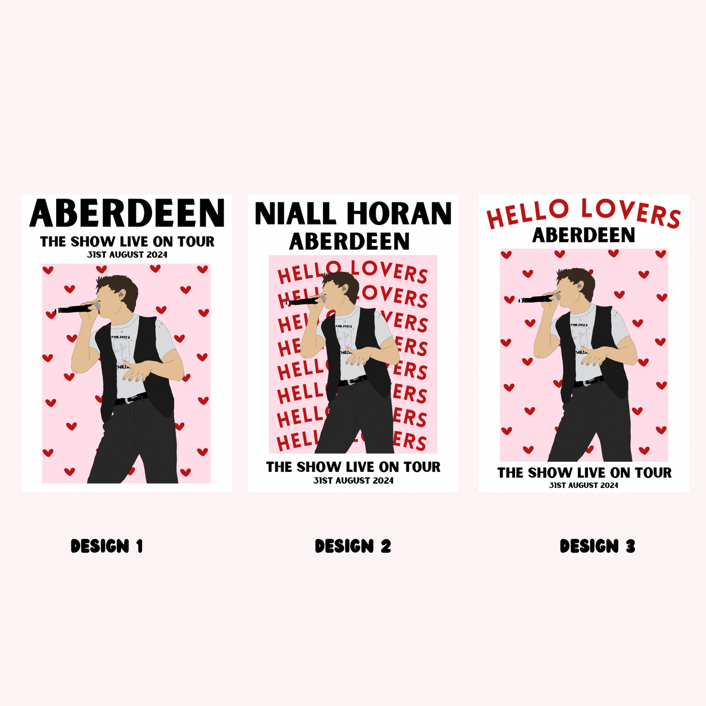 Niall Horan Aberdeen Poster | The show live on tour poster | TSLOT 24