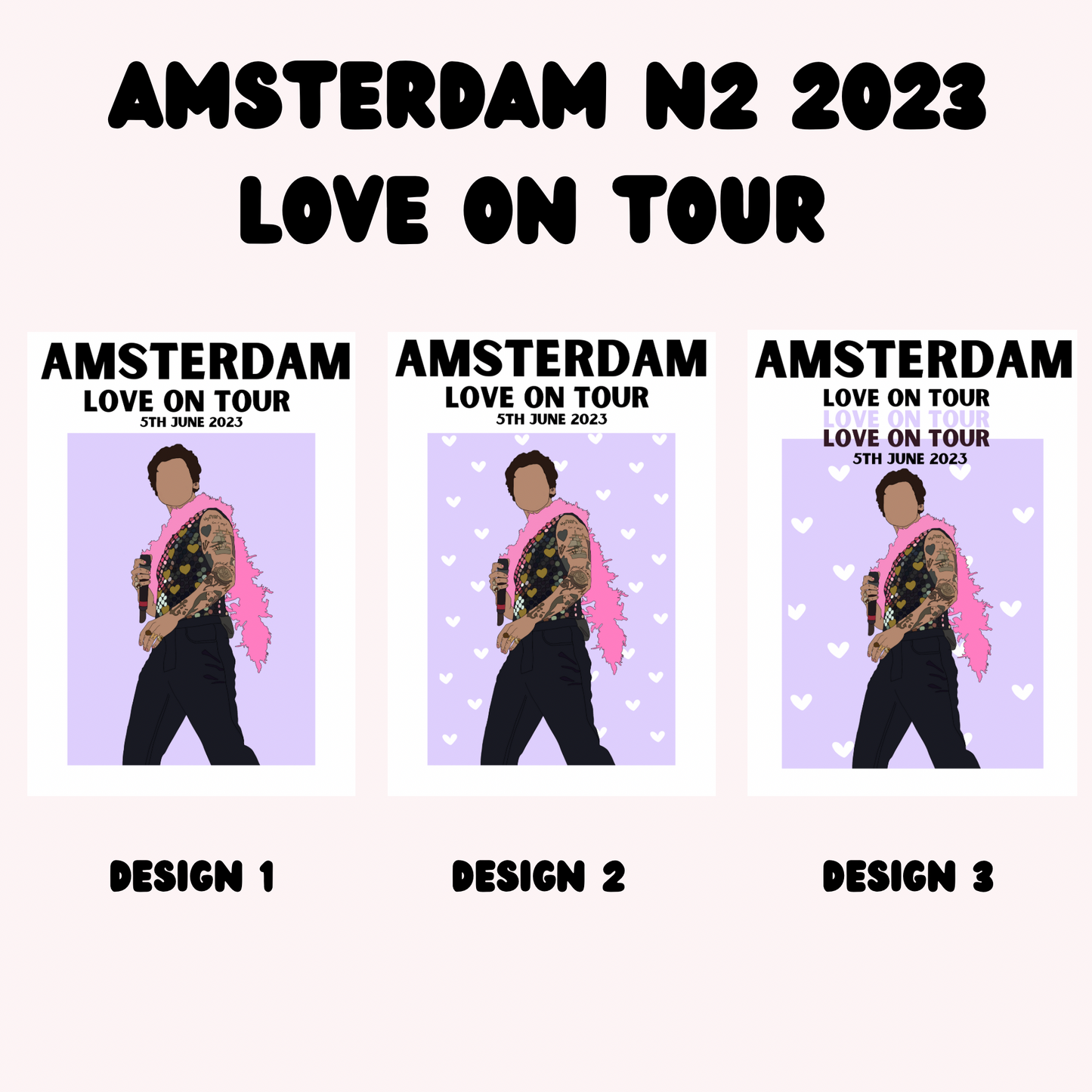 Harry Styles Amsterdam Night 2 Poster | Love on Tour Poster | HSLOT 23 Amsterdam N2 Poster | Harry Styles Posters