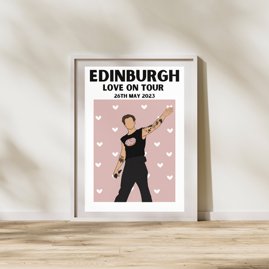 Harry Styles Edinburgh Night 1 Poster | Love on Tour Poster | HSLOT 23 Edinburgh N1 Poster | Harry Styles Posters