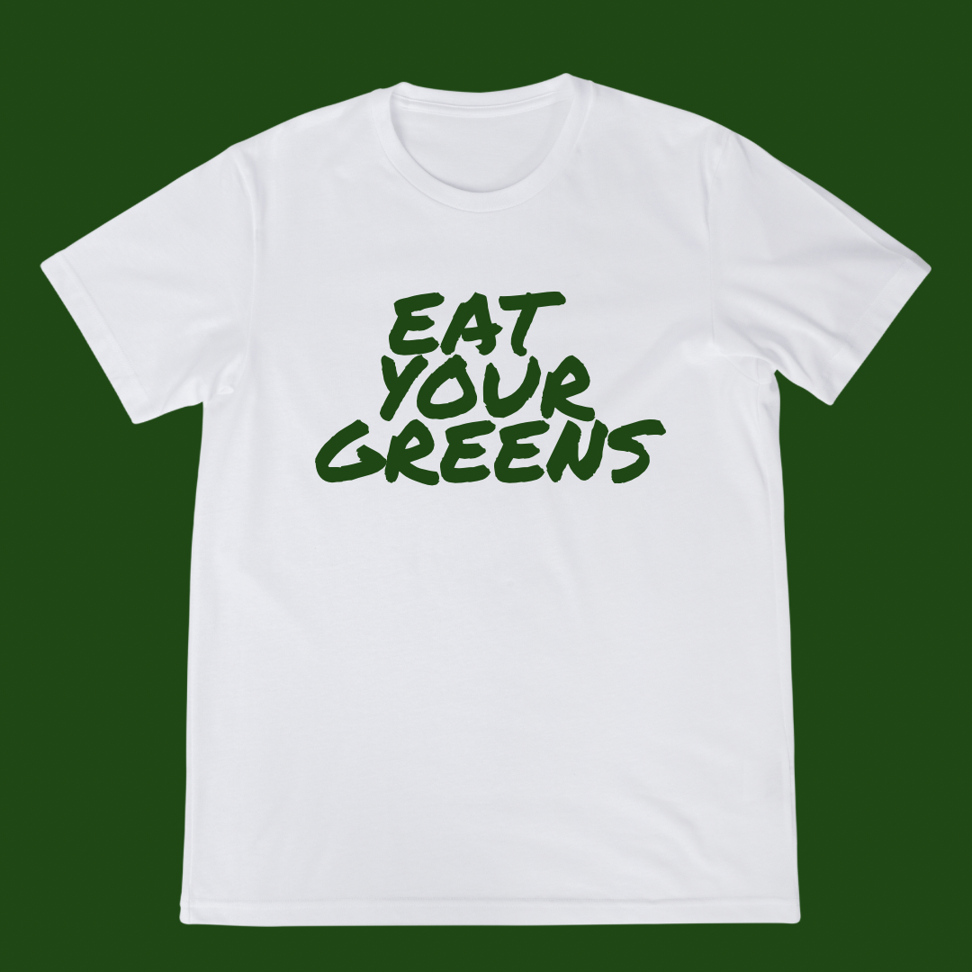 EAT YOUR GREENS GRAPHIC TEE