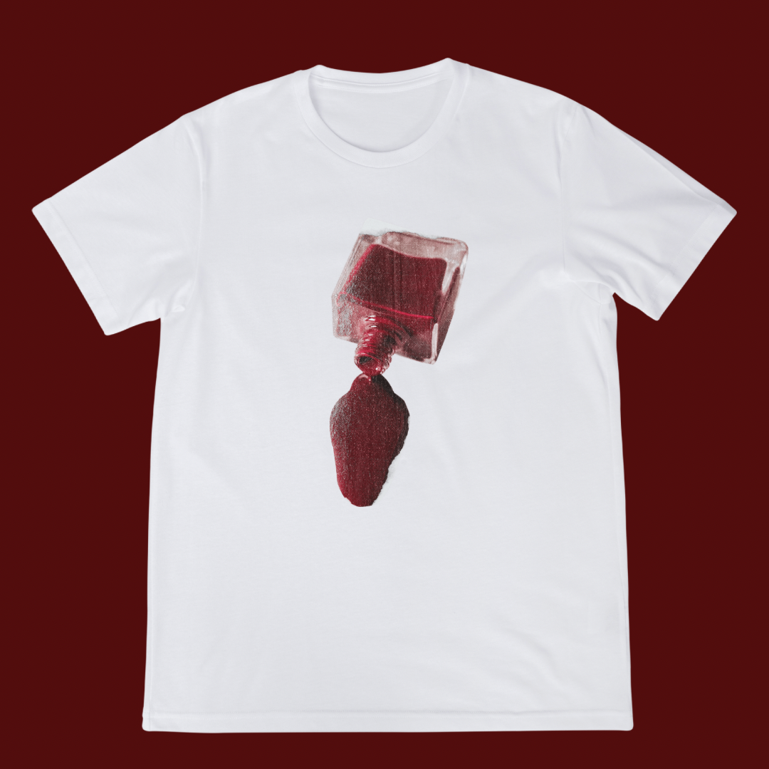 VINTAGE SPILT RED GRAPHIC TEE