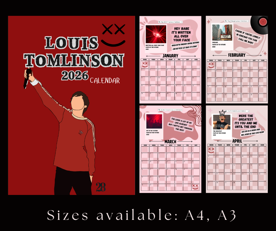 LOUIS INSPIRED 2026 CALENDAR