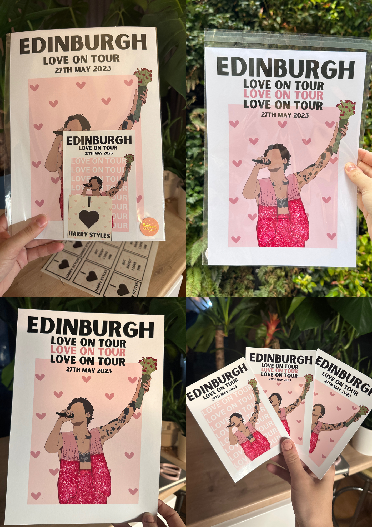Harry Styles Edinburgh Night 2 Poster | Love on Tour Poster | HSLOT 23 Edinburgh N2 Poster | Harry Styles Posters