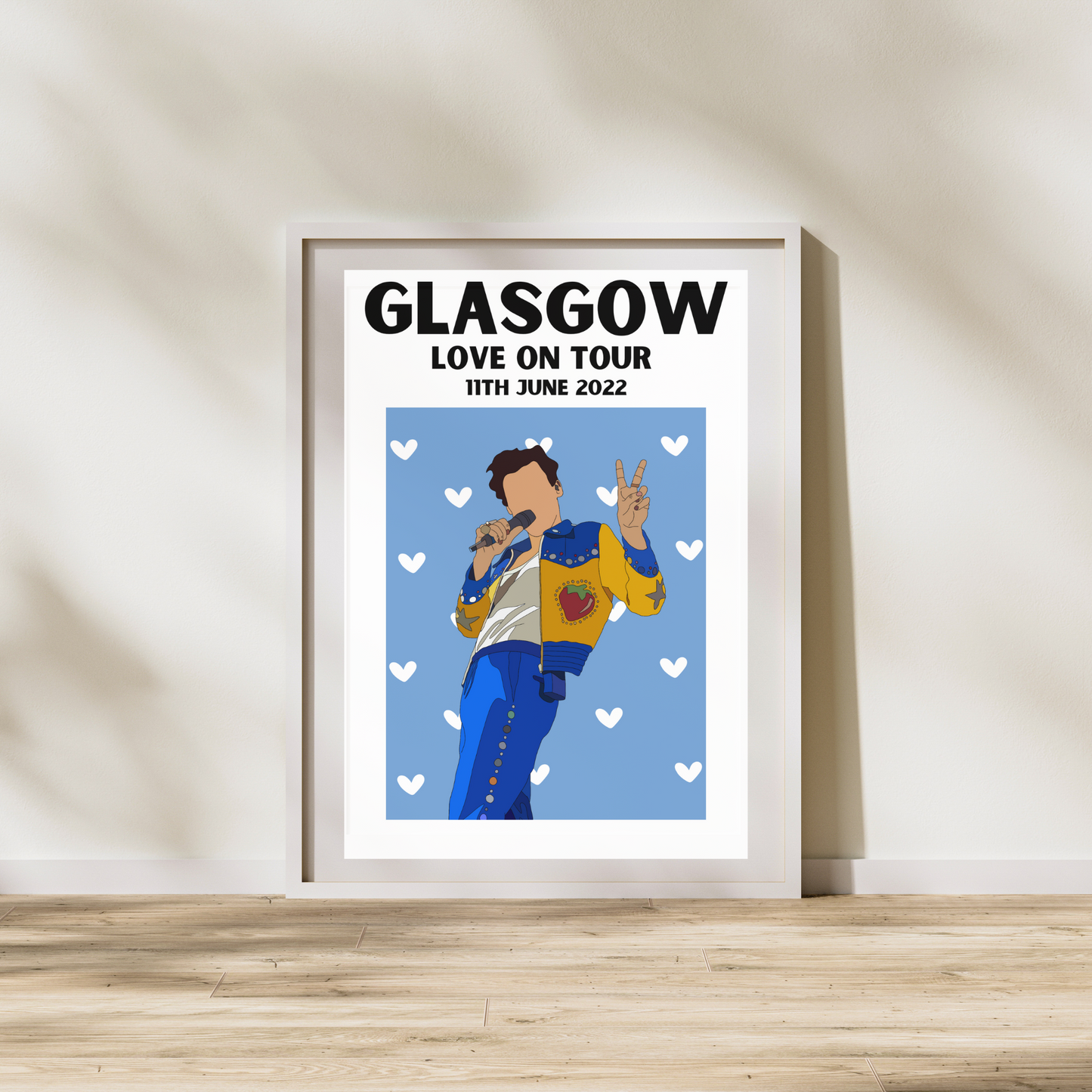 Harry Styles Glasgow Poster | Love on Tour Poster | HSLOT 22 Glasgow Poster | Harry Styles Posters